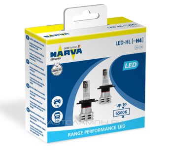 Narva H4 6500K Range Performance LED