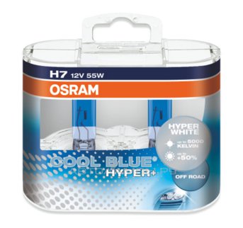 H7 12V- 55W (PX26d) (-. ) Cool Blue Hyper+ (2) DuoBox 62210CBH+-HCB (.2)